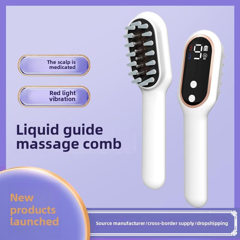 Red and Blue Light Electric Massage Comb Ball Scalp Apply Apply Minoxidil Essential Oil Introduce Hair Conditioner