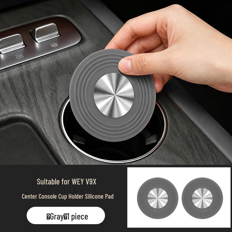 Wey V9X Center Console Anti-slip Silicone Cup Holder Pad for Car Interior