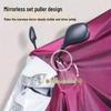 Extra Thick XL Stormproof Rain Poncho for Electric Vehicles - Unisex Full Body Motorcycle Cover with Foot Protection