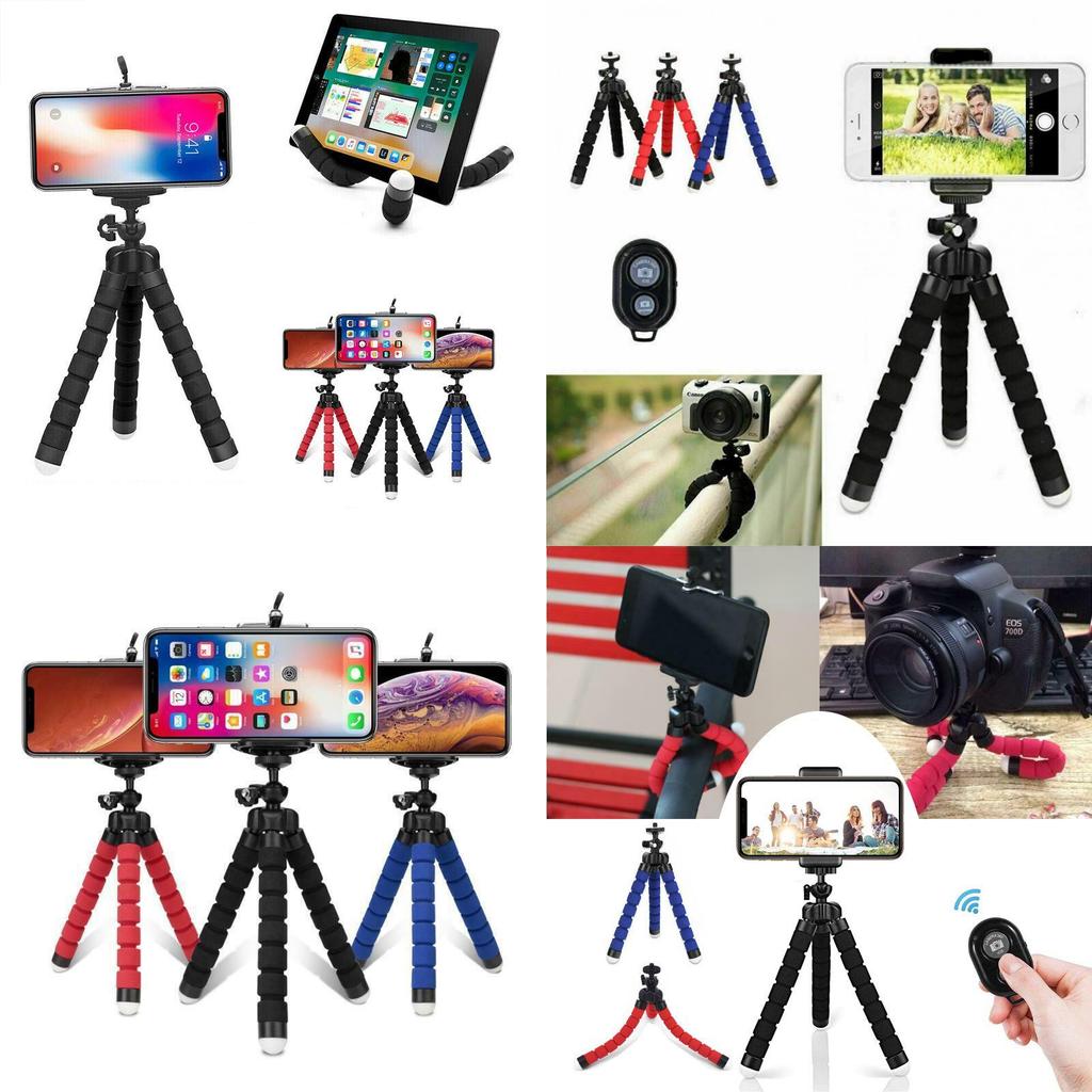 Universal Mobile Phone Holder Tripod Stand For Iphone Camera Remote With