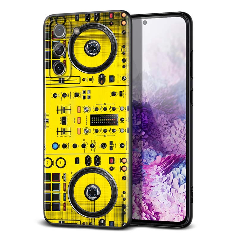 DJ Music Retro pentru Samsung Galaxy S21 Ultra Plus Note 20 10 9 8 S10 S9 S8 S7 S6 Edge Plus Husa neagra pentru telefon