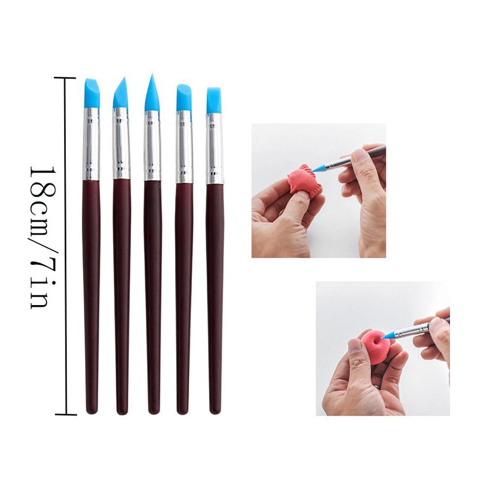 42-Piece Pottery Tool Set: Clay, Stone, Carving Knives, Cutting Tools, Scrapers, DIY Silicone Dotting Pens