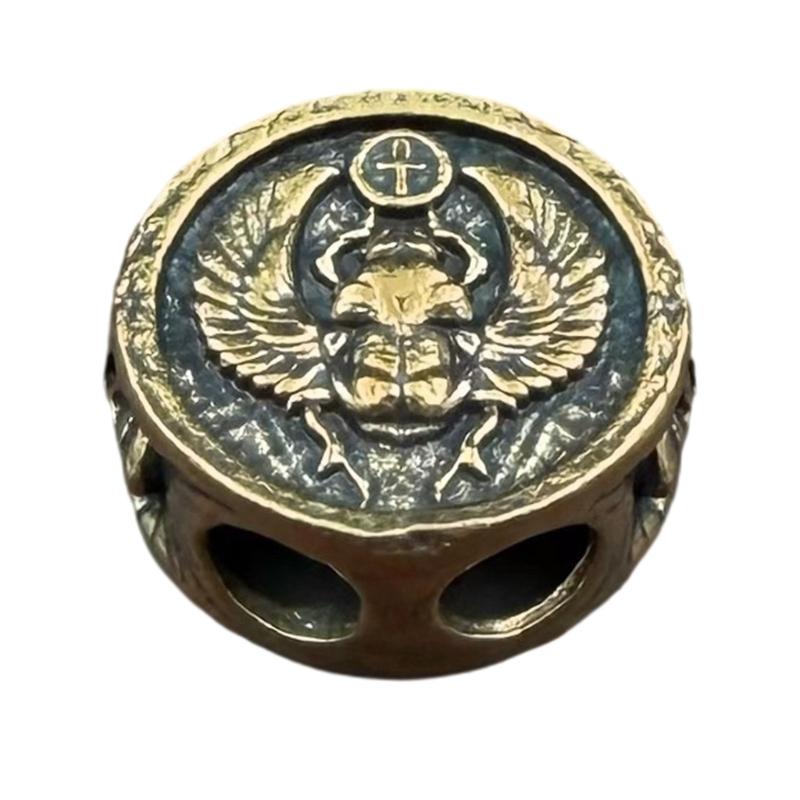 

Unique Insect Metal Beads Pendant for Paracord and DIY Enthusiasts Jewelry Making Paracord Bead жёлтый