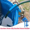 Garden Hose Holder for Bucket, Water Pipe Fixing Clip, Anti-Slip Hose Clamp, Aquarium Fish Tank Water Change Tool, Garden Watering Accessories