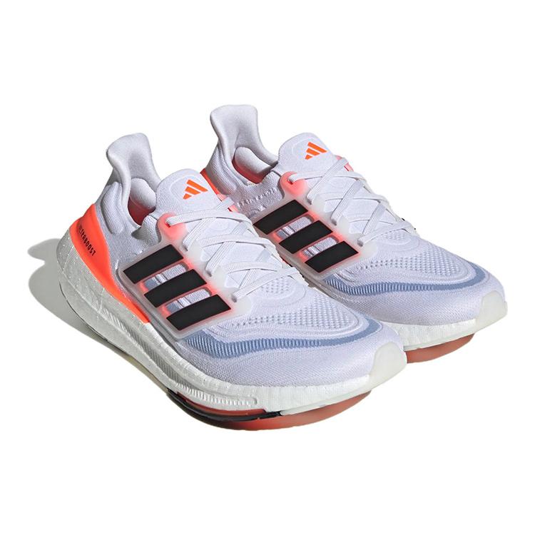 New Adidas Ultra Boost Light White Black Solar Red HQ6351