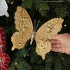 Fabric Tree Clip Sequin Bead Party Decor New Butterfly Ornament  Home Decor