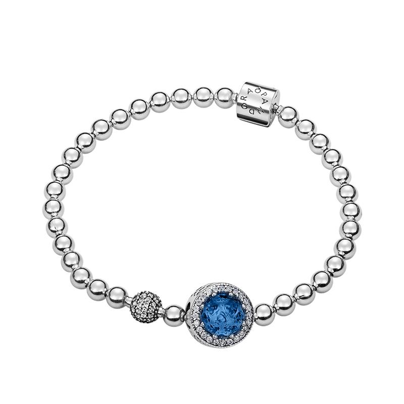 Pandora Intoxicating Night Pearl Pavé Bracelet Set Women's Silver ZT-0347