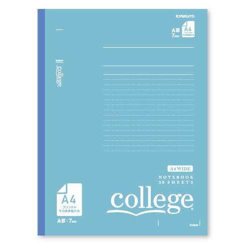 Kyokuto A4 Wide College Notebook, Blue, CLW2 (Pack of 10)