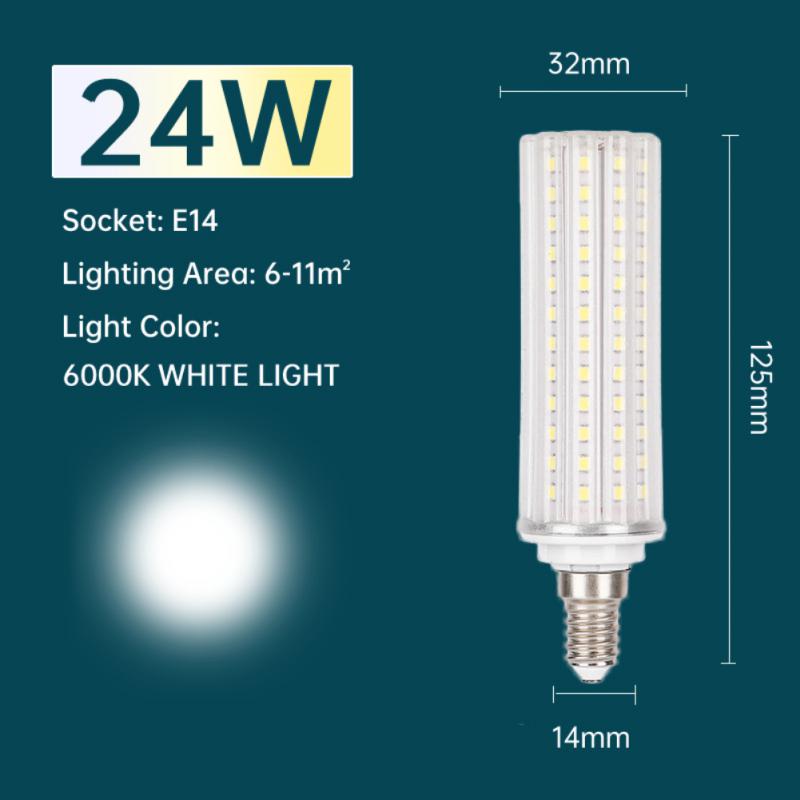 1pc LED Bulb E27 E14 Corn Lamp LED Light 10W 20W 24W Bedroom Living Room Decorative Lighting Bulb 6000K Luminous Accessories