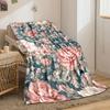Vintage Floral Blanket bedroom Blanket for Livingroom Couch lunch break Soft throw for Friend's festival Gift