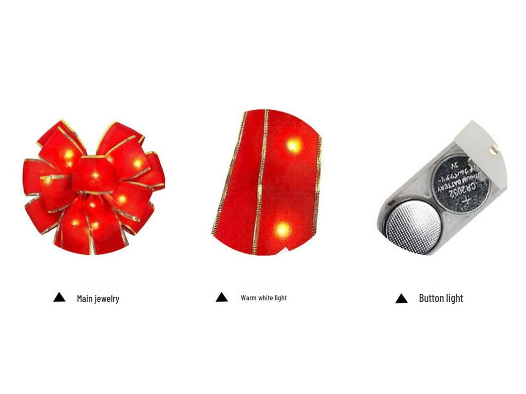 Velvet Ribbon Christmas Tree Topper Bow Ornament