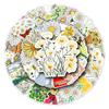 50 Cute Daisy Cartoon Flower Stickers - DIY for Phone Cases or Luggage, 50 Sheets