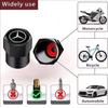 UKY5   4PCS Car Wheel Tire Valve Caps Covers Accessories For Mercedes Benz AMG GLC GLB GLE CLA CLK W206 W212 W213 W204 W205 Accessories