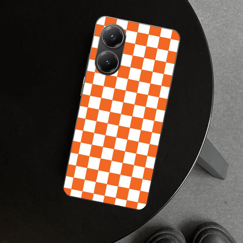 Retro Classic Chess Board Grid Phone Case Cover for Xiaomi Poco X6 X5 X7 Pro F7 Ultra Redmi 15C 15 13C 13 12C 12 10C 10 10A 9C 9