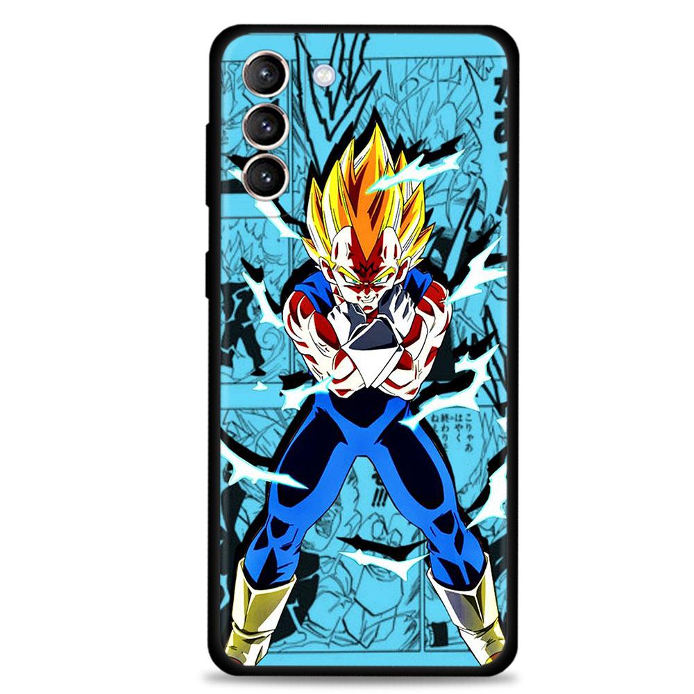 Dragon Ball Majin Vegeta Phone Case for Samsung Galaxy S20 S21 FE S22 Ultra S10 S9 S8 Plus S10e Note 20Ultra Silicon Cover