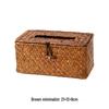 Handmade Woven Straw Tissue Box Cover for Car