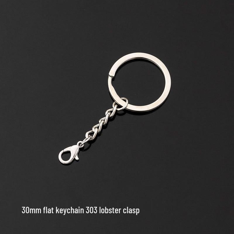 Eco-Friendly Nickel-Free Metal Keyring: DIY Jewelry Accessory, Split Ring Keychain with Doll Pendant