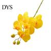 Fake Floral Decoration Artificial Moth Orchids with Stem Realistic 5 Head Phalaenopsis Flower Indoor Decor Flowers Home Office Table Centerpiece Faux