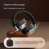 Retro Trendy Wireless Headphone Bluetooth 5.3 Long Battery Life Stereo Music Sport Foldable OverEar Headset with Noise Reduction RGB Light