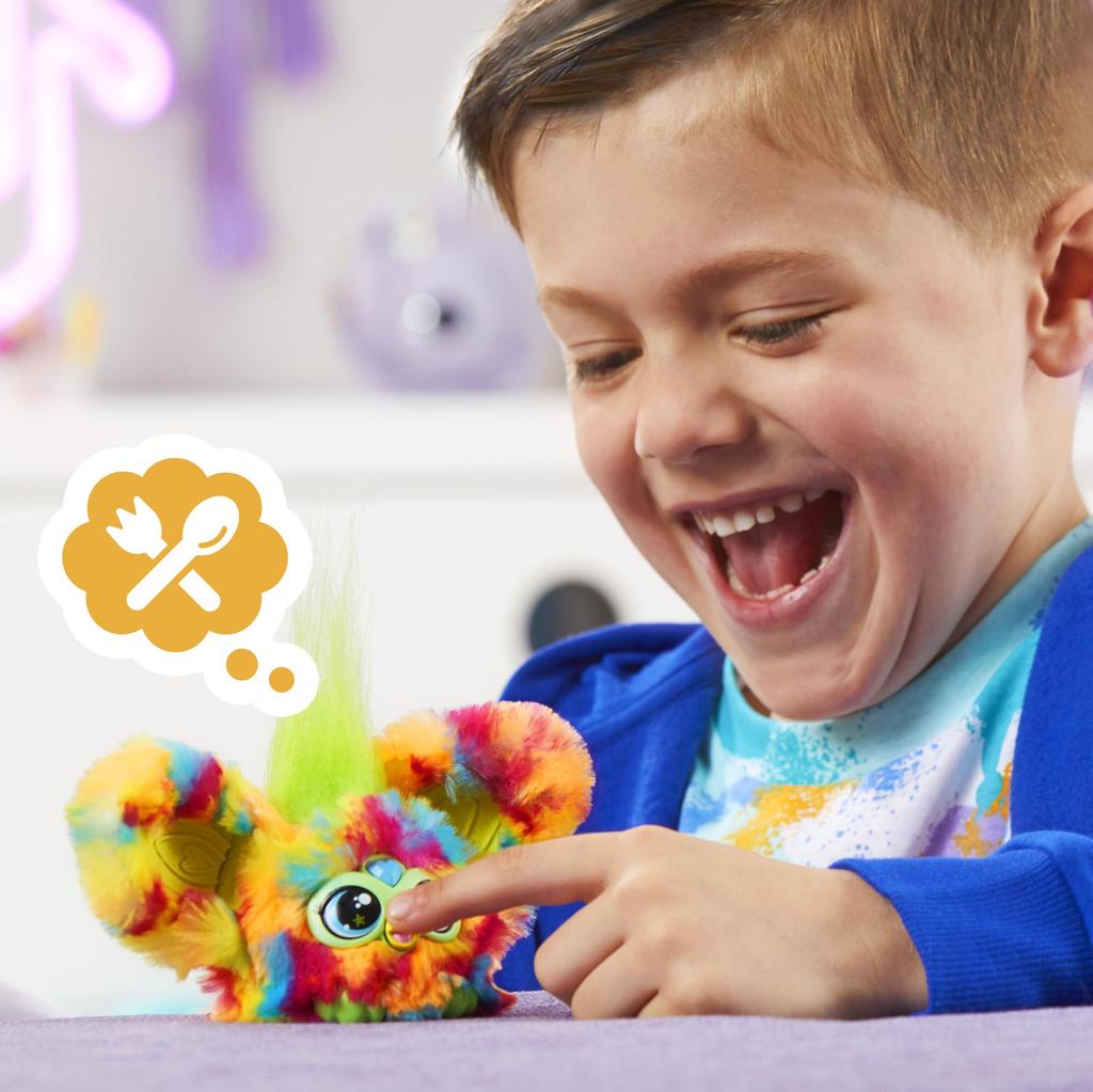 HASBRO Furby Furblets Pixel Mini Furby Elektrisk Gosedjursleksak för Pojkar och Åldrar Ny Modell Vänner, 45+ Ljud, Språk, Flickor, 6+, Flerfärgad, F8898,
