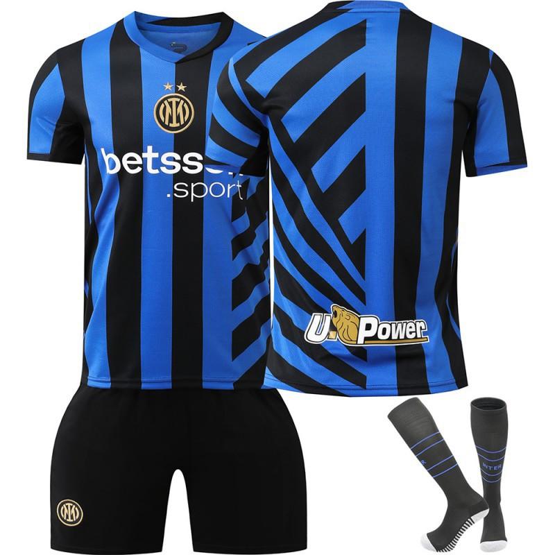 

2425 Inter Milan Home Football Uniform No. 10 Lautaro 9 Thuram 23 Barrera Children s Jersey Men s Women s Set M