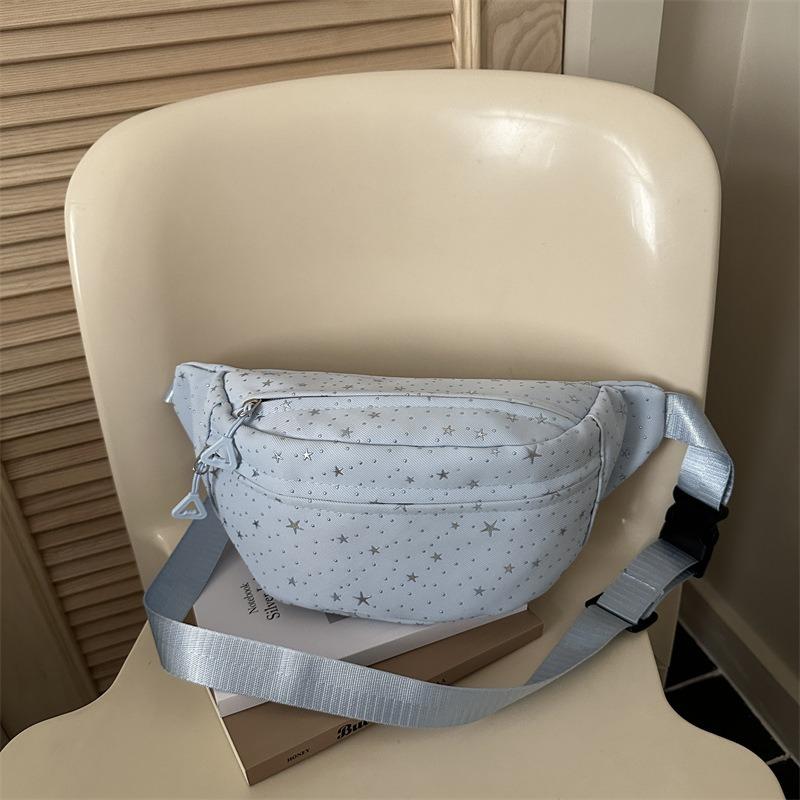 New Gypsy fanny pack, girl going out casual backpack, fashionable shoulder messenger bag, light breast bag, small bag.