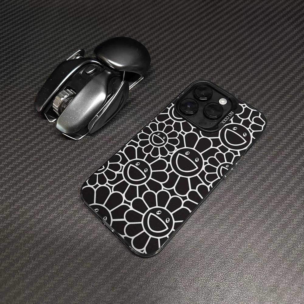 Japanese Artisti M-murakami T-takash Art Colorful Colorful Phone Case For iPhone 17 16 15 14 13 12 11 Pro Max Plus Matte Cover