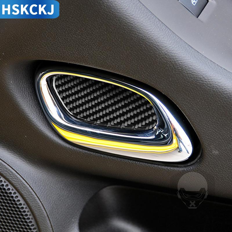 Carbon Fiber Inner Door Handle Bowl Cover Accessories Styling Decoration For Chevrolet Camaro 2010 2011 2012 2013 2014