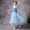 2020 Christmas Princess Elsa Dress Long Sleeve Foreign Trade Frozen Princess Dress Children's Dress Autumn and Winter Dress