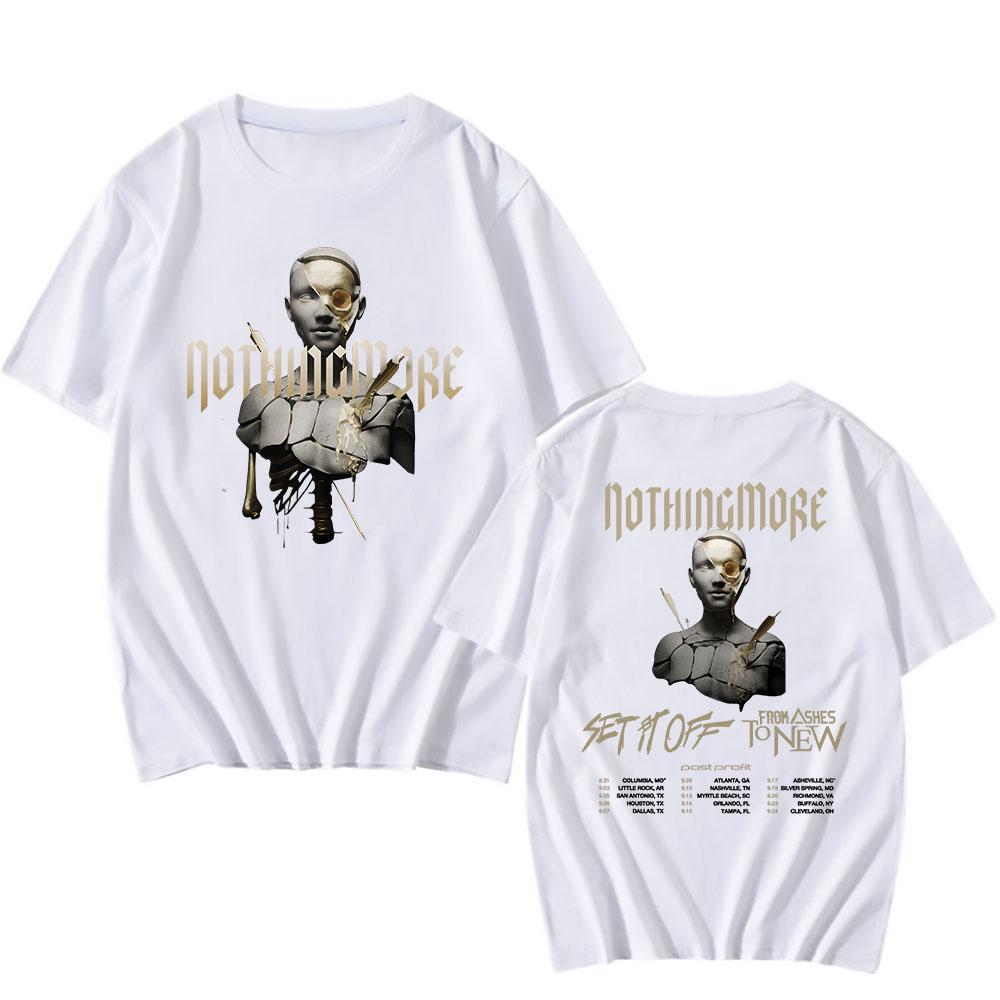 Carnal Album Grafické tričko Nothing More Rocková kapela Trička Heavy Metalový styl Potisk Tričko Streetwear Hip Hop Bavlněná trička