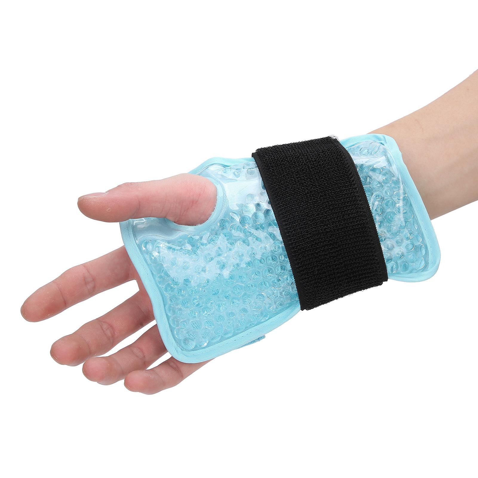 Wrist Ice Pack Wrap Reusable Hot and Cold Therapy Gel Pain Relief for Injuries Arthritis