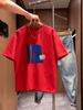 Fashion Unisexs Tshirt Pure Cotton Versatile Crew Neck Shortsleeve Tshirt Summer Casual Printed Top Streetwear Male Clothes