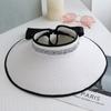 Women's  Summer Foldable Straw Hat Shining Female Big Brim Sun Hats Casual Outdoor Beach Cap Girl Uv Protected Cap Chapeau Femme