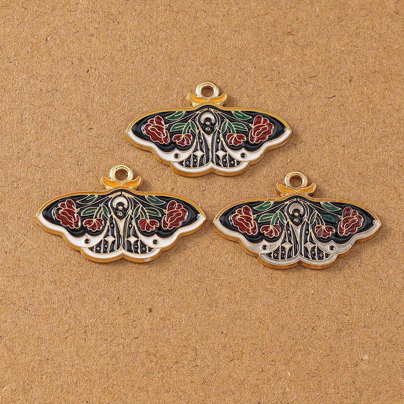 10pcs Cute Enamel Butterfly Charms Pendants for Jewelry Making Necklace Earrings Bracelet DIY Accessories Supplies