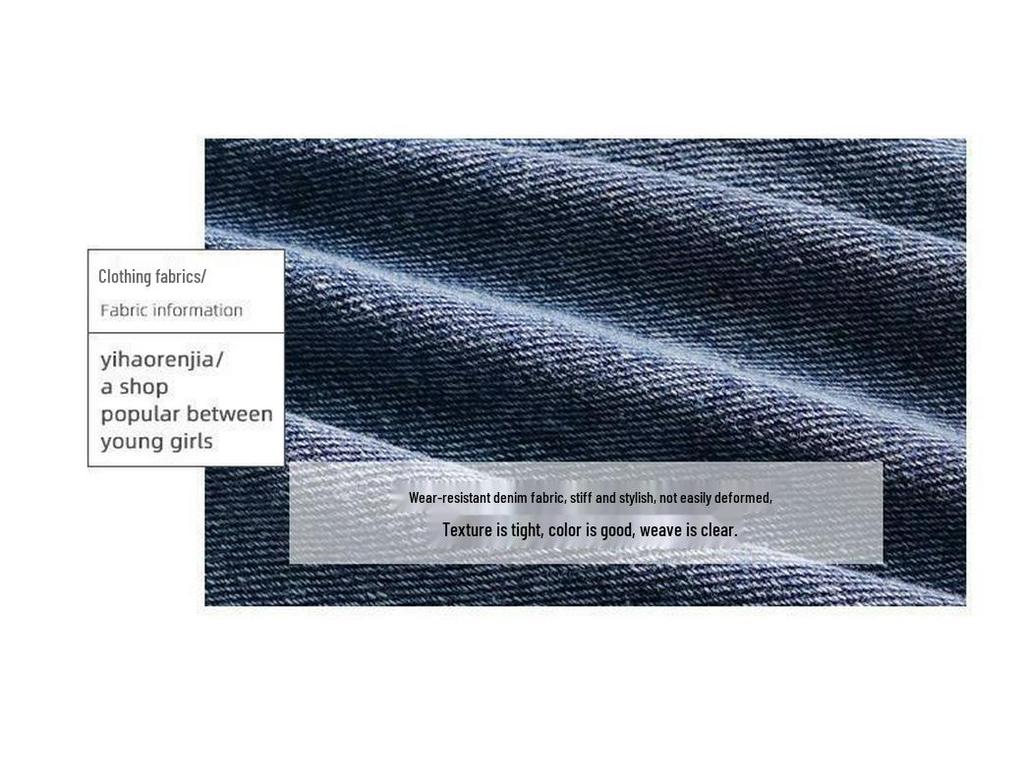 Women's Oversized Retro Denim Jacket - Hip-Covering, Trendy Hong Kong Style for Spring & Autumn