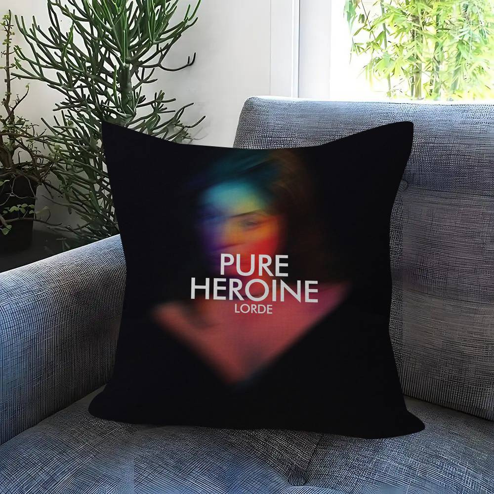 Singer Lorde Virgin Doublesided Printed pillow cover Short plush Suitable living rooms bedrooms sofas throw cushion cover