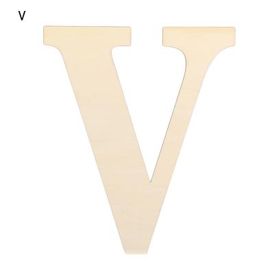 Arts Home Decoration Wall Door Ornaments Blank Paintable DIY Wood Craft 30CM Wooden Letters Unfinished Alphabet