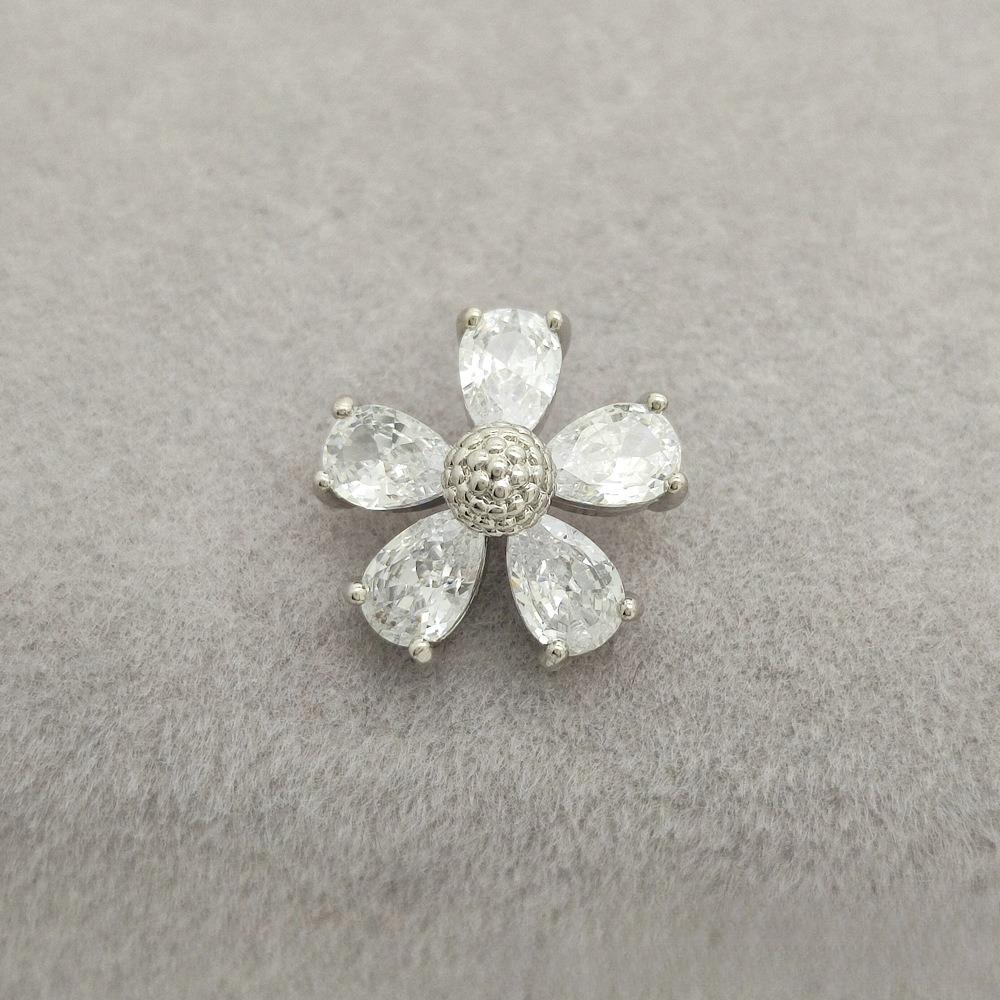 5pcs Cubic Zirconia Button for Clothing DIY Decorative CZ Sewing Buttons for Cashmere Knit Cardigan Shirt