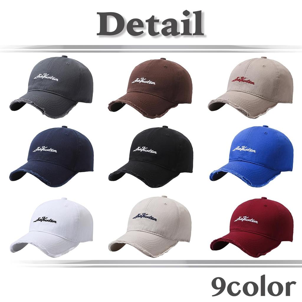 Șapcă cu Logo Brodat Design Retro Simplu Casual Bărbați Femei CZA225 [Colț Alb] (Negru)