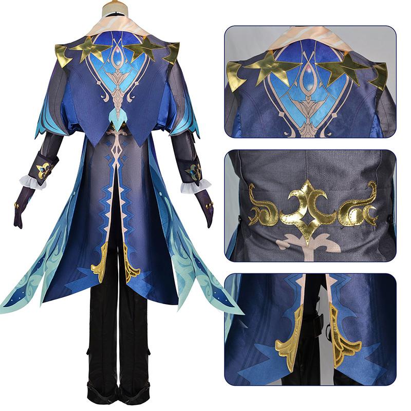 Game   Cosplay Costume Neuvillette Cosplay Suit Neuvillette Wig Halloween Costume Carnival Party for Men Clothes