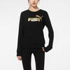 PUMA ESS Sweatshirts Women's Black Crew Neck Moderate Regular 845593-01