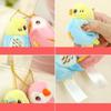 Backpack Hanging Parrot Keyring Stuffed Animal Bird Pendant  Car Key Accessories