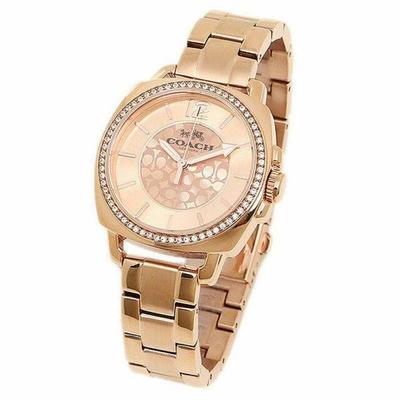 Freund Logo Edelstahl Roségold Uhr 14503142