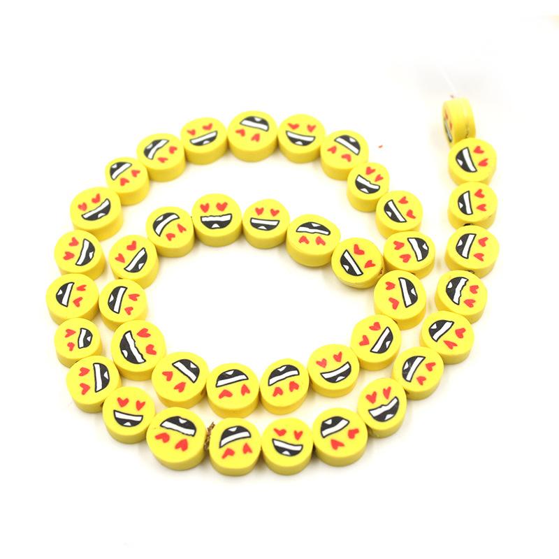 Soft Pottery Beads Beaded Handmade Materials Diy Jewelry Accessories Mobile Phone Chain Bead Separation Mixed Color Soft Pottery Loose Beads