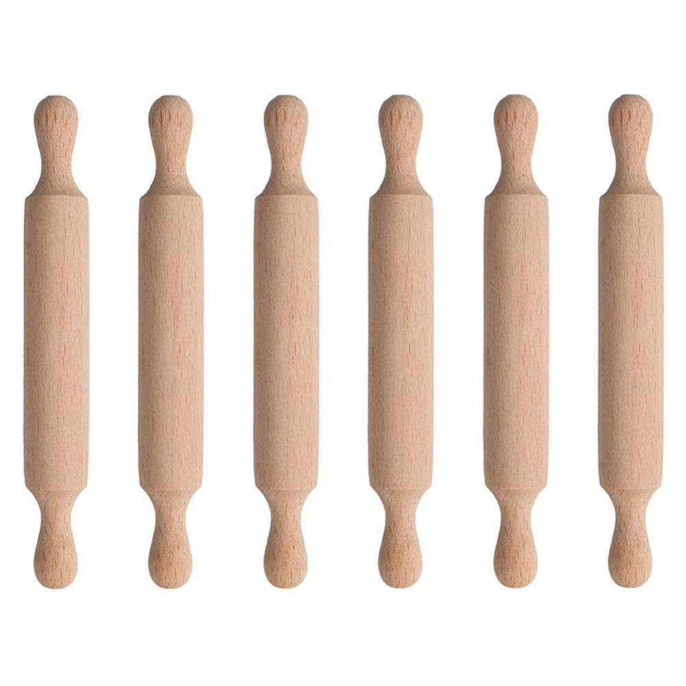Wood Wooden Rolling Pins Mini Dough Roller Pin Portable Rolling Pin Toy Kitchen Prop