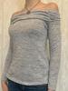 KaiKuo Y2K Spicy Style Strapless Solid Color Long Sleeve T-shirt for Women, 2025 Autumn/Winter Collection