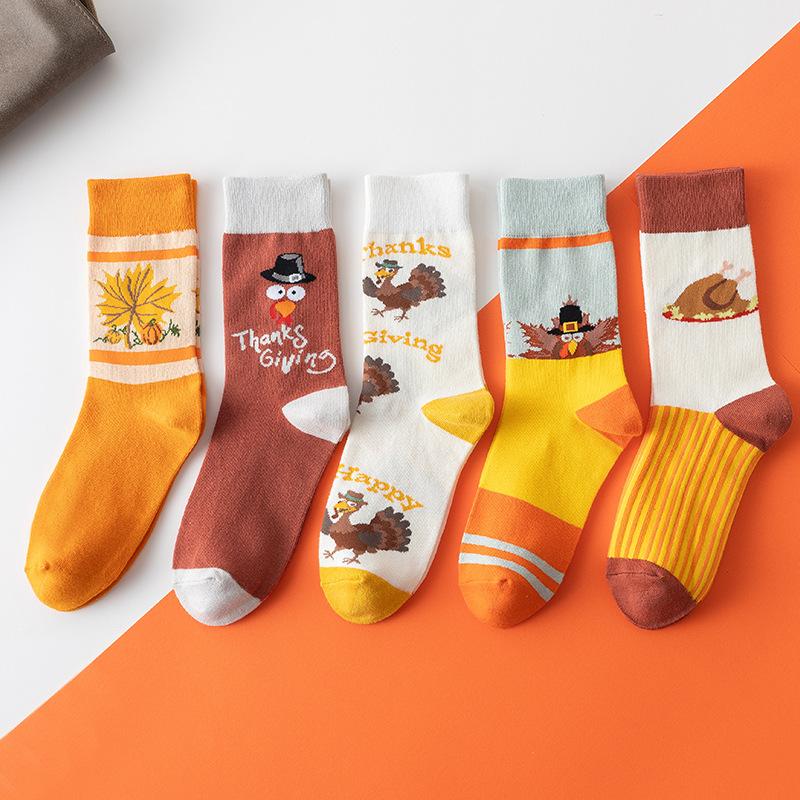 Ladies Spring and Autumn Street Fashion In The Tube Cotton Socks