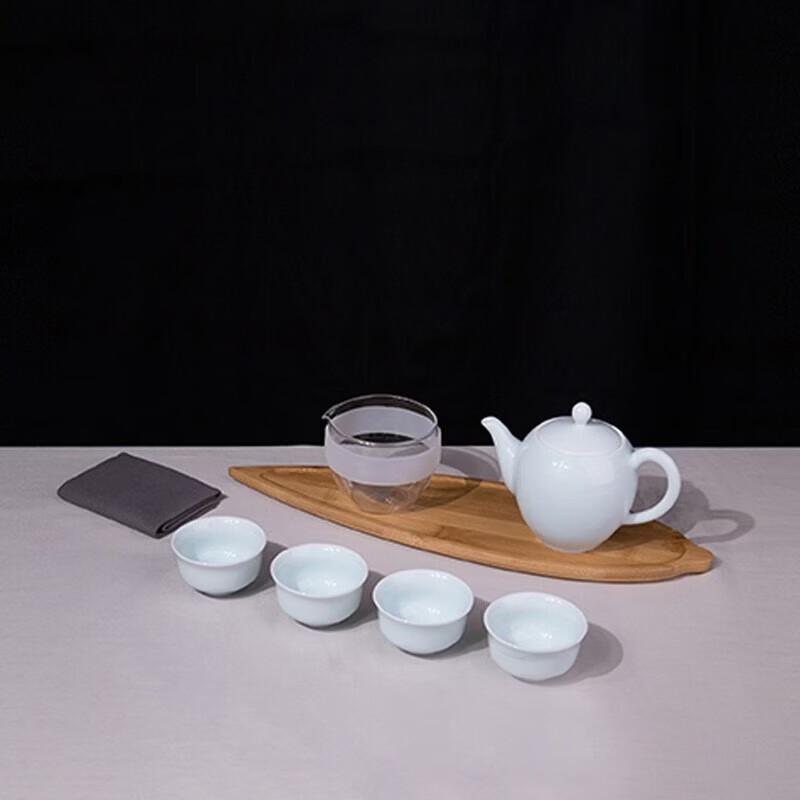 

Wanchunhe Celadon, Glass & Bamboo Tea Set