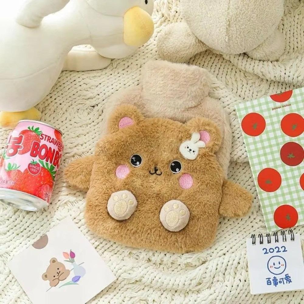 New Cartoon Rabbit Warm Bag Cute Belly Warm Hot Water Bag Water Bottle 400ml PVC Thick Water Warm Hand Treasure