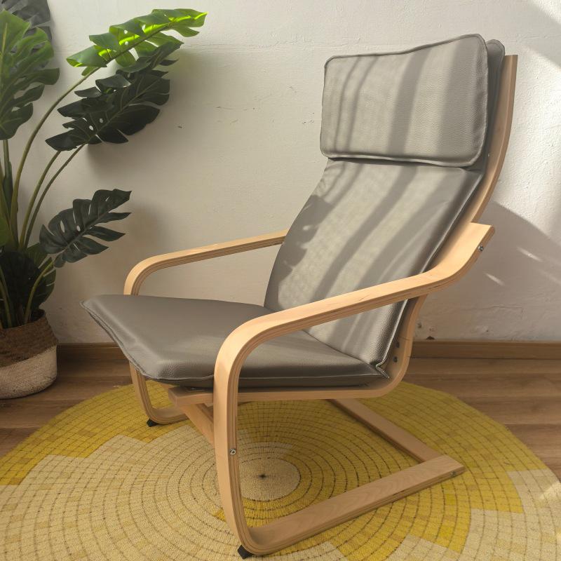 Birch Wood Recliner Bonn Armchair - Adult Leisure Chair for Balcony and Pregnant Women.